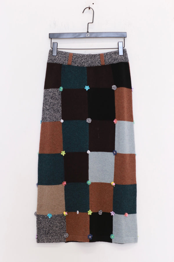 YANYAN KNITS 24 Autumn and Winter Plaid A-line Skirt YYK-YYW24-1741-PIN